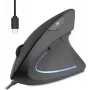 Perixx PERIMICE-513 C vertikali ergonominė pelė USB-C juoda dešiniarankiams