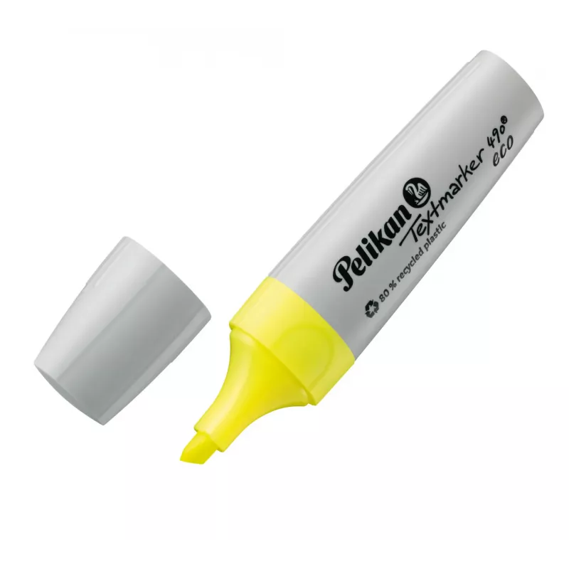 Markeris Pelikan Textmarker 490 eco 4 vnt. Chisel galiukas Žalia Oranžinė Rožinė Geltona