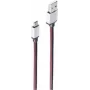 USB kabelis ShiverPeaks BS14-50096 0,9 m USB A – Micro-USB B raudonas