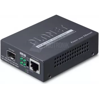 PLANET GT-805A-PD Gigabit PoE PD medijos keitiklis 2000 Mbit/s juodas