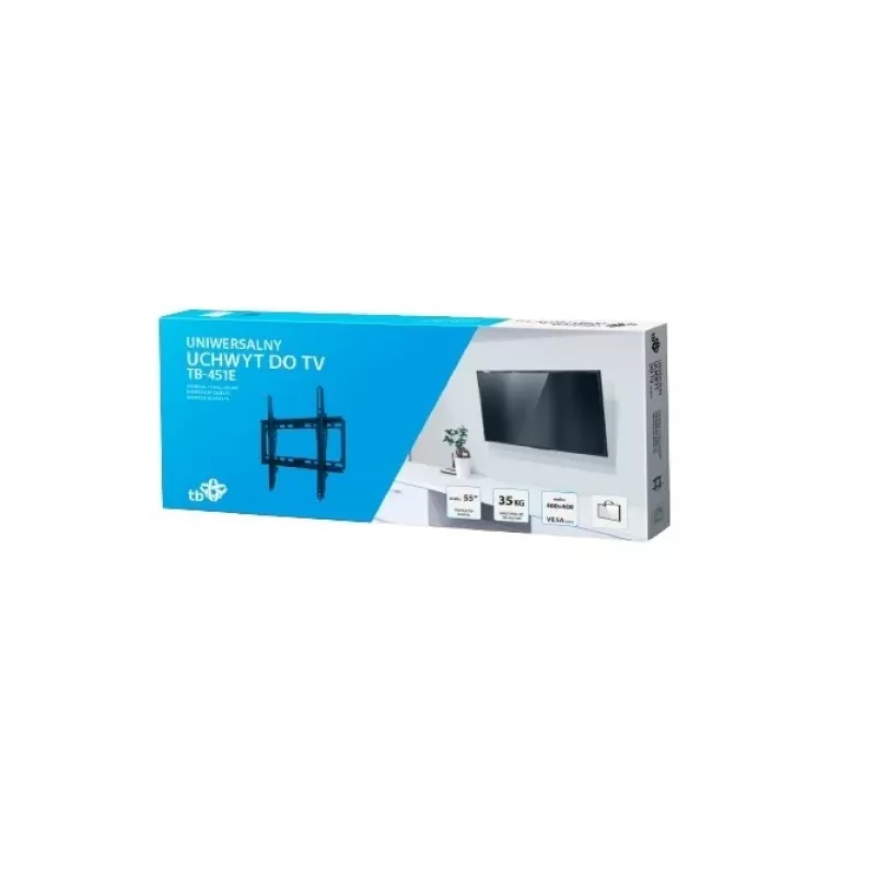 TV laikiklis prie sienos TB 451E, iki 55 colių (35 kg), VESA 400x400