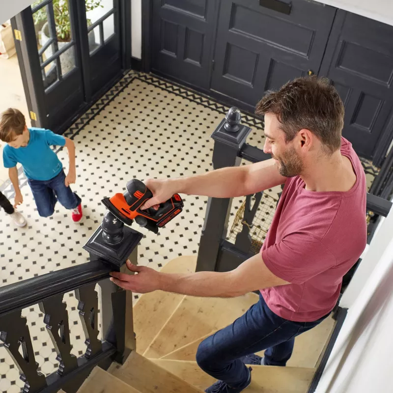 Detalinis šlifuoklis Black & Decker BDCDS18N, belaidis 18V Li-Ion 1.5Ah, 12 000 aps./min., juoda/oranžinė