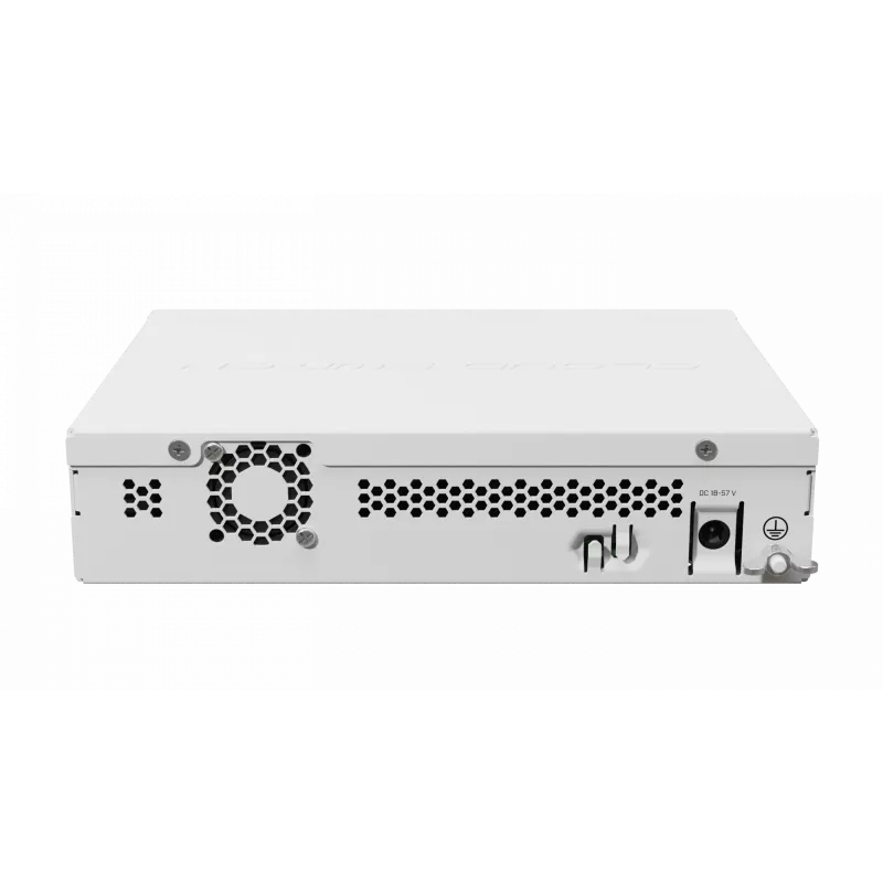Valdomas L3 tinklo komutatorius MikroTik CRS310-1G-5S-4S+IN — 1U, 1x Gigabit, 5x SFP, 4x SFP+, 10G, DC/PoE 18–57V, 20W maks