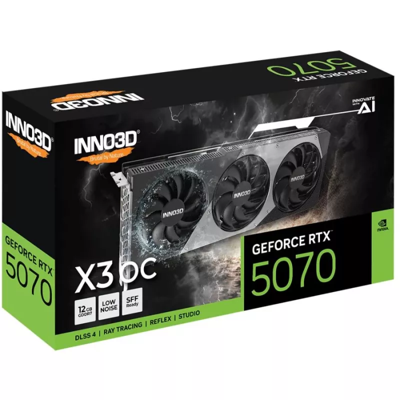 INNO3D GeForce RTX 5070 X3 OC 12GB GDDR7 vaizdo plokštė