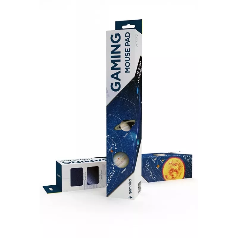 Gembird MP-SOLARSYSTEM-XL-01 Žaidimų pelės kilimėlis ypač didelis Cosmos 350 x 900 mm