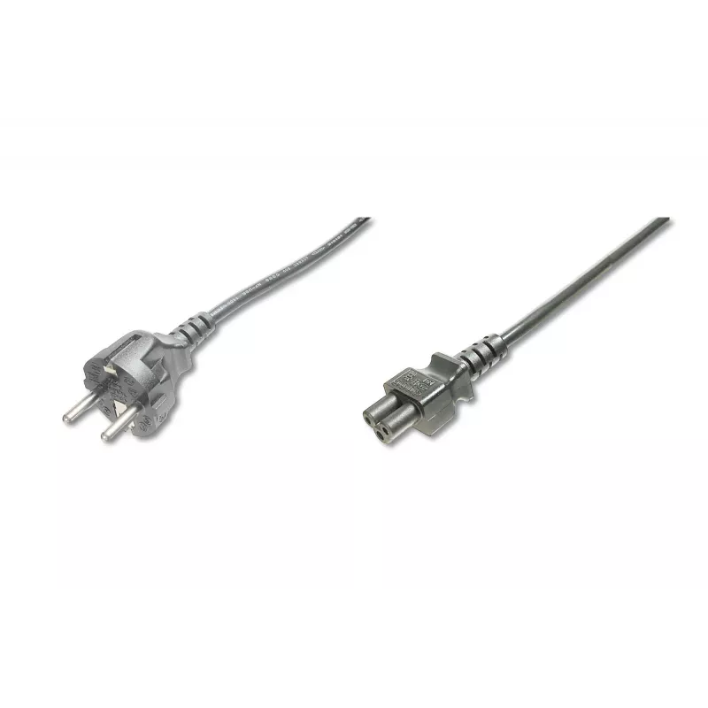 Assmann maitinimo laidas, Schuko – C5, 1,2 m, H05VV-F3G 0,75 mm², juodas (AK-440115-012-S)