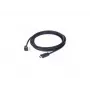 HDMI v2.0 laidas, 90 laipsnių kištukas (vyriškas) į tiesų vyrišką, 19 kontaktų su auksavimu, 1,8 m, urmu