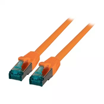 EFB-Elektronik RJ45 jungiamasis kabelis Cat.6A S/FTP LSZH oranžinis 0,5 m