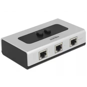 Hub DeLOCK 87673 1000 Mbit/s Juodai Pilkas