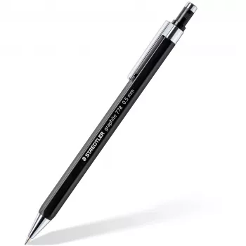 Grafitinis pieštukas Staedtler 7785ABK25D HB šešiakampis juodas/sidabrinis, 1 vnt.