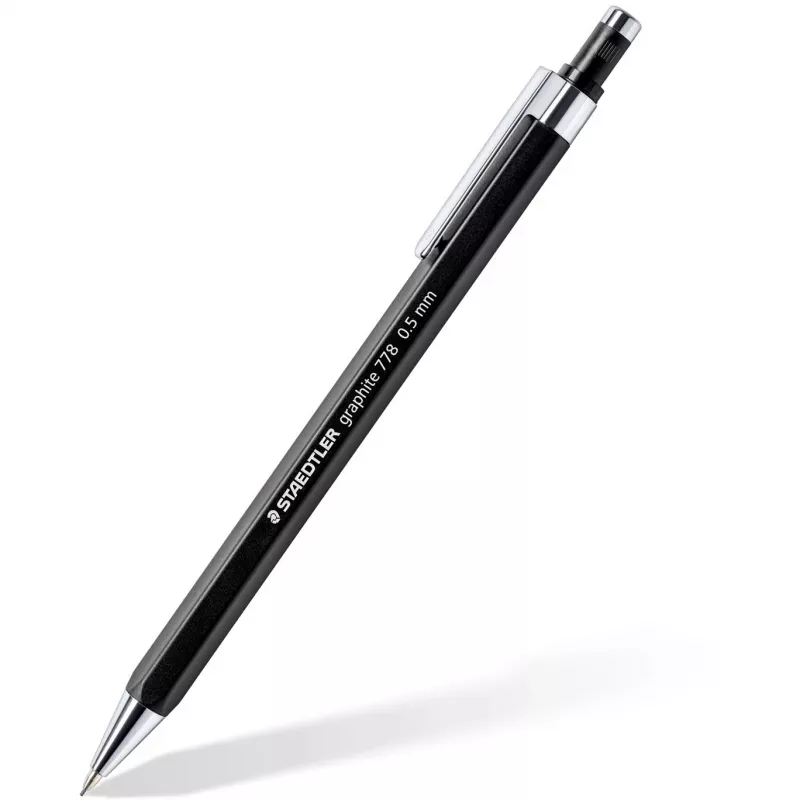 Grafitinis pieštukas Staedtler 7785ABK25D HB šešiakampis juodas/sidabrinis, 1 vnt.