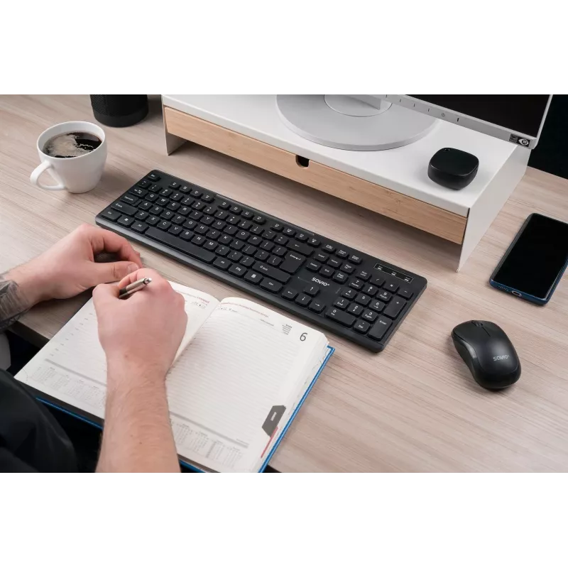 Savio KB-02 klaviatūra Namai/Biuras USB QWERTY Juoda