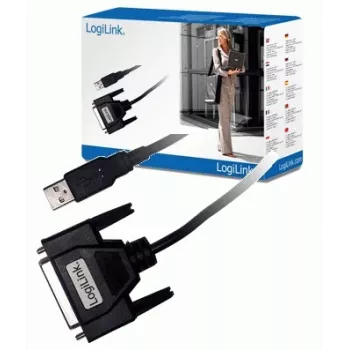 LogiLink UA0054A lygiagretusis kabelis juodas 1,8 m