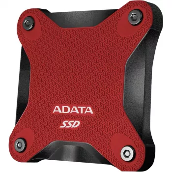 Išorinis SSD ADATA SD620 1 TB, nešiojamas USB 3.2 Gen 2 (Micro-USB B), skaitymas 520 MB/s, rašymas 460 MB/s, atsparus smūgiams, raudonas