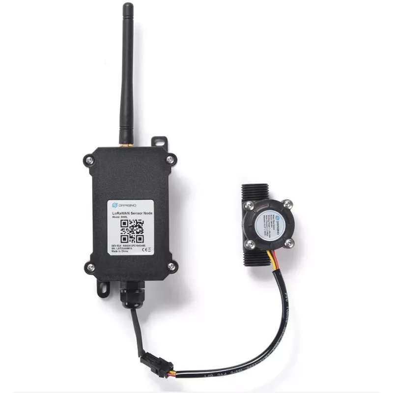 Vandens srauto matuoklis DRAGINO SW3L-EU868 G1/2 DN15 — LoRaWAN, G1/2 jungtis, DN15