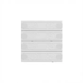 Gira Tastsensor 4 Komfort TS4 ws 5004003 sieninis KNX jutiklinis mygtukas, 4 mygtukai, baltas