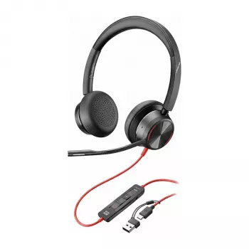 HP Poly Blackwire 8225-M USB-C stereofoninės ausinės, ANC, Teams sertifikuotos (Bulk) (C92SCA6)