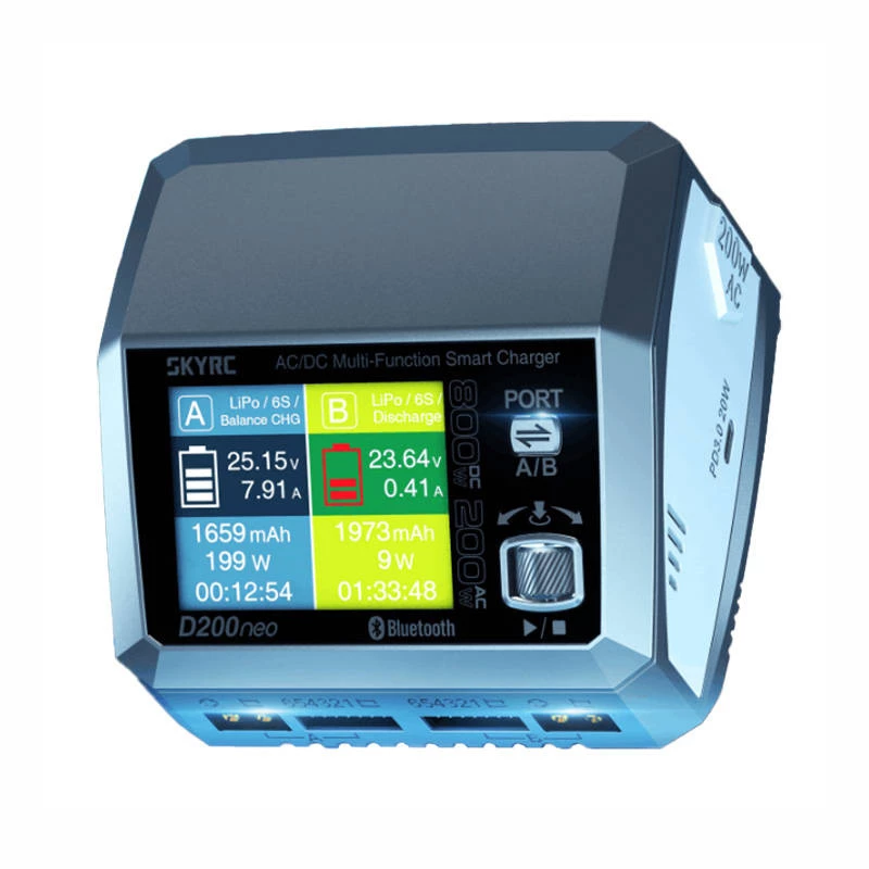Kroviklis akumuliatoriams SkyRC D200 neo AC DC LiPo Li-Ion LiFePO4 35A