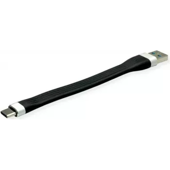 ROLINE 11.02.9014 USB kabelis 0,11 m USB 3.2 Gen 1 (3.1 Gen 1) USB A USB C juodas
