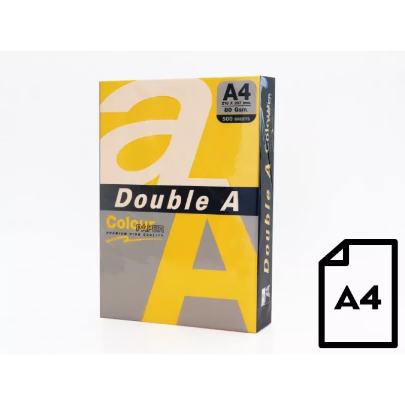 Spalvotas A4 popierius Double A DA-GOLD 80 g/m², 500 lapų