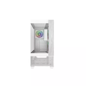 Cooler Master Elite 690 WOOD White korpusas, 270° pilno vaizdo grūdintas stiklas, vientisi kampai