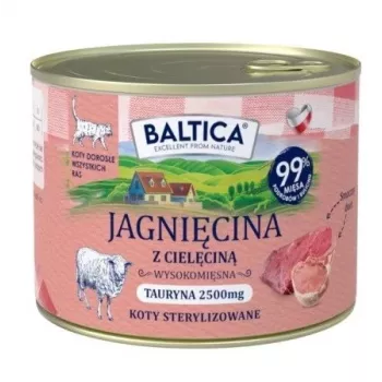 BALTICA regional flavours ėriena su veršiena – šlapias ėdalas katėms – 185 g