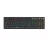 iBOX Aurora K-6 IKGMK6 mechaninė žema žaidimų klaviatūra, laidinė + RF belaidė + Bluetooth, KRGD Red jungikliai, LED pašvietimas, QWERTY anglų k., juoda