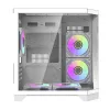 Korpusas Darflash FT350 su 5 aRGB ventiliatoriais (baltas)