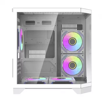 Korpusas Darflash FT350 su 5 aRGB ventiliatoriais (baltas)