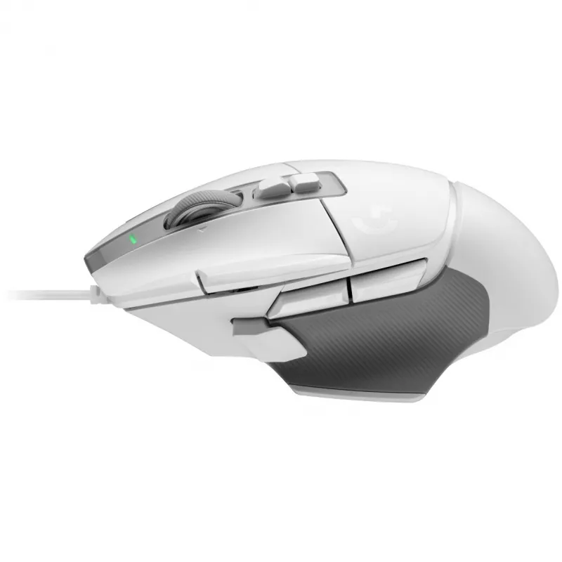 Žaidimų pelės rinkinys Logitech G G502 X su G240 kietu pelės kilimėliu – dešinei rankai, optinė 25600 DPI, USB Type-A, 13 mygtukų, balta