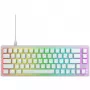 CHERRY K5V2 kompaktiška žaidimų klaviatūra, 67 klavišų, RGB LED, balta