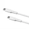 Laidas USB-C į USB-C fiksuotas FIXED FIXDLS-CC2-WH, 2 m, 60 W