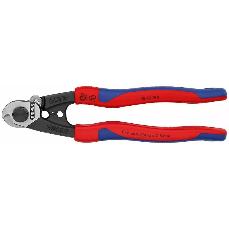 Knipex 95 62 190 vielinių lynų žirklės