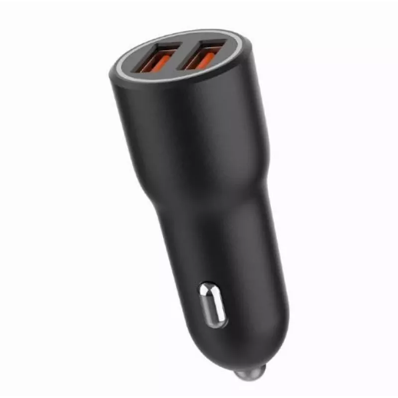 Automobilinis mobiliojo įrenginio įkroviklis Gembird TA-UC-A2QC36-CAR-01, 36 W, 12–24 V, cigaretinio žiebtuvėlio lizdui, juodas