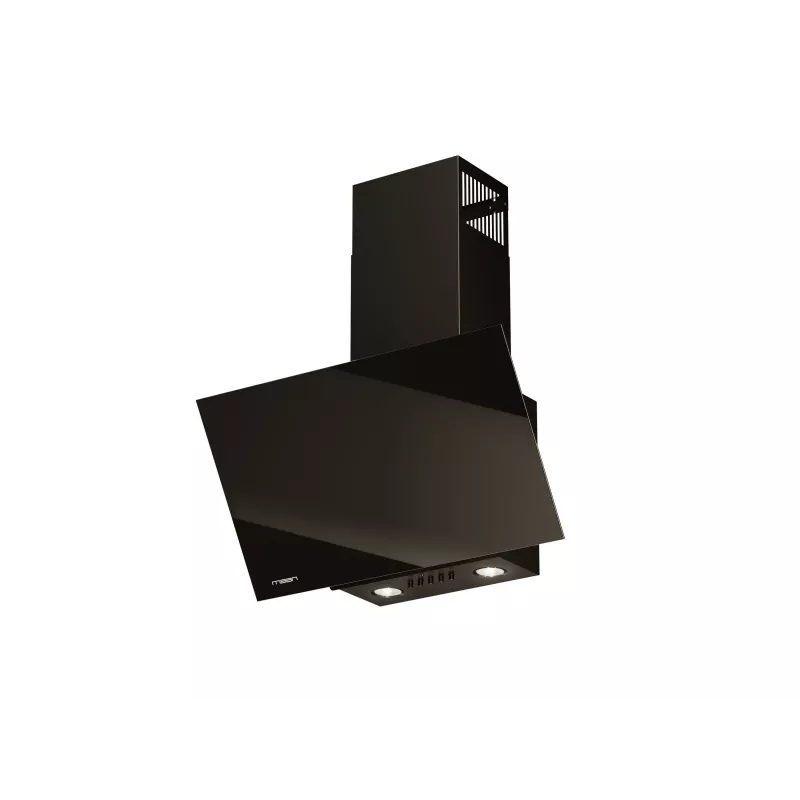 Sieninis kamininis gartraukis MAAN Vertical Glass 60 Black, stiklas/plienas, 595 mm, 135–320 m³/h, elektroninis valdymas