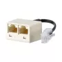 METZ CONNECT UAE tinklo adapteris - RJ-45 (mot.) į RJ-45 (kišt.) - 10 cm - Perlų balta (130607440101-E)
