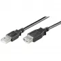 USB ilginimo kabelis GOOBAY 93600 — USB A į USB A, USB 2.0, 3 m, juodas
