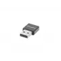 USB belaidžio tinklo adapteris LANBERG NC-0300-WI, 2x vidinės antenos 2 dBi, USB 2.0, iki 300 Mbit/s, juodas