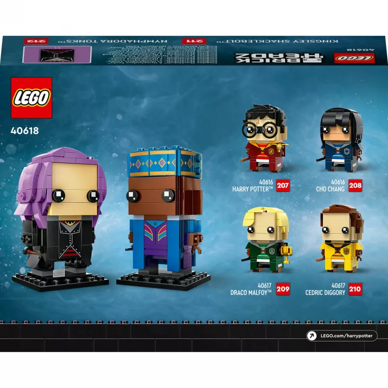 Lego Brickheadz Haris Poteris 40618 Kingsley Shacklebolt ir Nymfadora Tonks