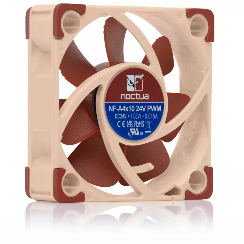 Ventiliatorius Noctua NF-A4X10 24V PWM 4 cm Smėlio Ruda 5000 RPM 8,9 m³/h