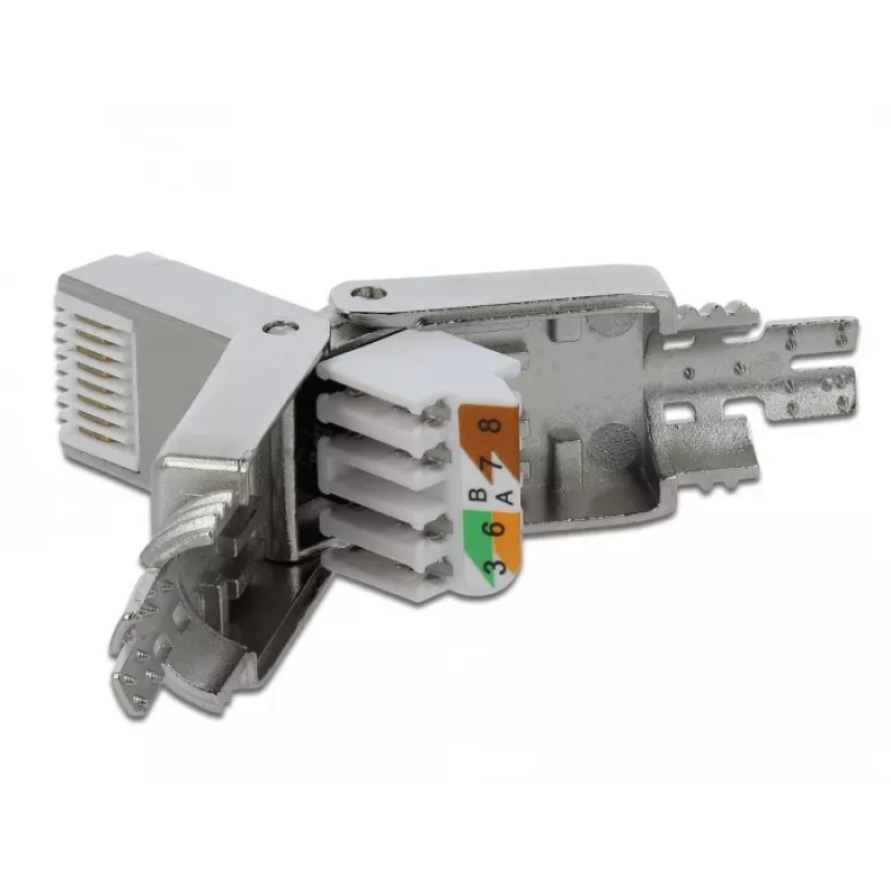 Jungtis DeLOCK 86476 RJ-45 pilka