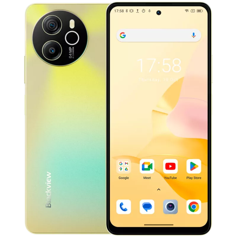 Blackview SHARK 8 8/256GB, 6,78 colio FHD+ 1080x2460 IPS LCD 120Hz, MTK6789 aštuonių branduolių 2,2 GHz, 13 MP priekinė / 64 MP galinė kamera, baterija 5000 mAh, Type-C, Android 13, piršto atspaudas, Dual SIM, be įkroviklio
