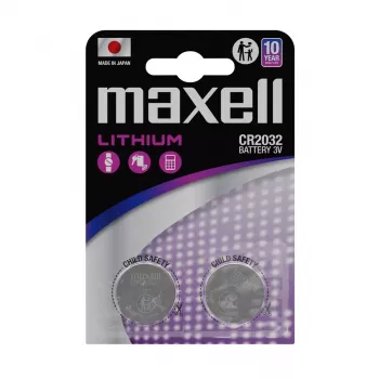 MAXELL CR2032 baterija specializuota 2 vnt.