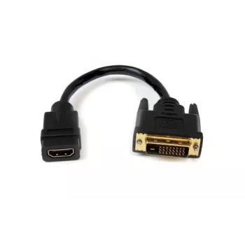 DVI į HDMI adapteris Garbot 31.20.9001 – 15 cm kabelis, juodas