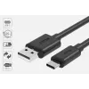 USB-C į USB-A duomenų ir įkrovimo laidas Unitek C14067BK 1,5 m, juodas, USB-C (vyriškas) į USB-A (vyriškas)
