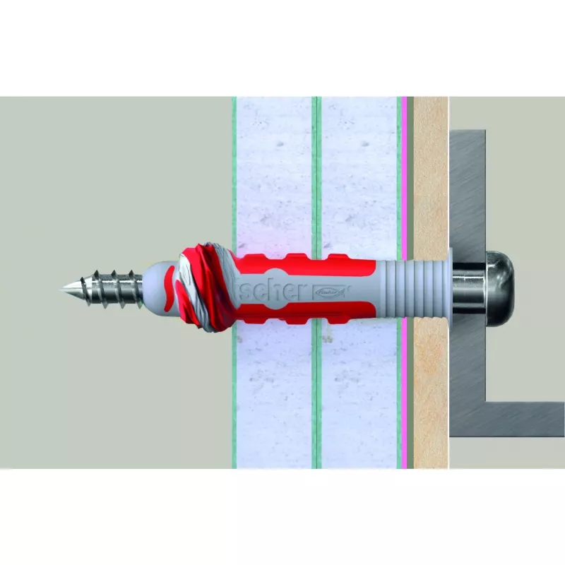 Kaištis sieninis Fischer DuoSeal 557727 (6 mm, 38 mm, nailonas, 50 vnt.)