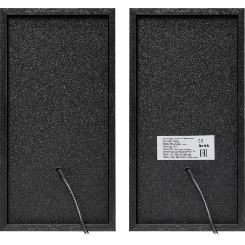 DEFENDER SPK-240 laidiniai staliniai garsiakalbiai, 2.0, 6 W RMS, USB maitinimas, 3,5 mm, juodi