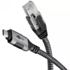 Goobay 70755 USB-C į RJ45 Ethernet CAT 6 laidas stabiliai laidinei interneto jungčiai su maršrutizatoriumi/modemiu/tinklo jungikliu / pakeičia USB į RJ45 adapterį / 1 m
