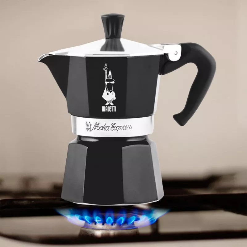 Bialetti Moka Express kavos virimo puodas juodas