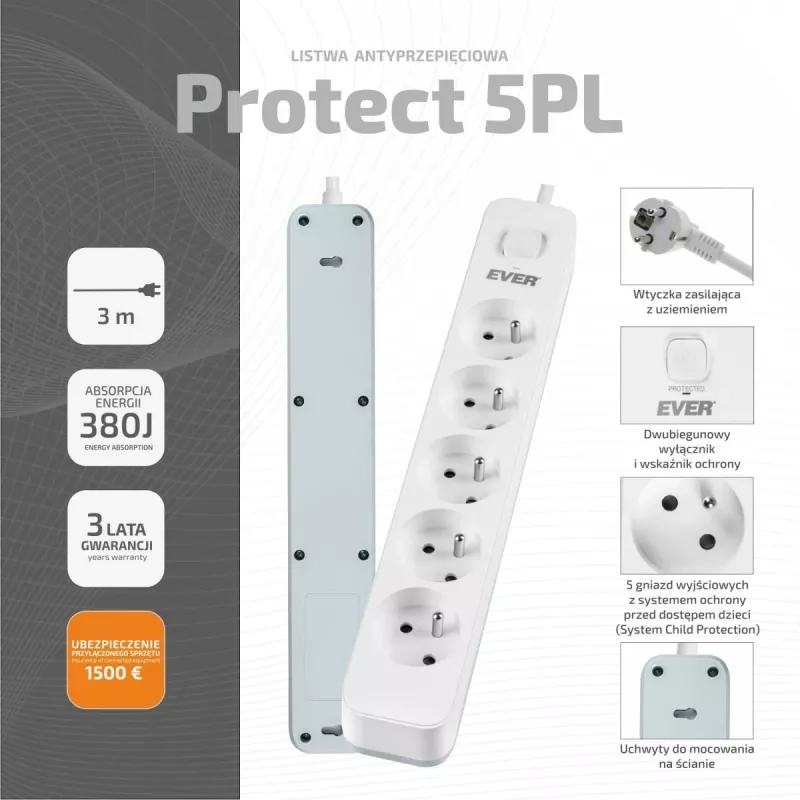 EVER Protect 5PL 3M T/LZ12-PRO030/0000 apsauginis ilgintuvas